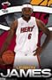 Miami Heat LeBron James Sports Poster Print - 22x34 Poster Print Collections Poster Print, 22x34 Poster Print, 22x34