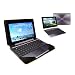 NAVITECH - Housse � rabat en cuir bycast noir, peut contenir tablette + clavier pour le Asus Transformer Infinity TF 700
