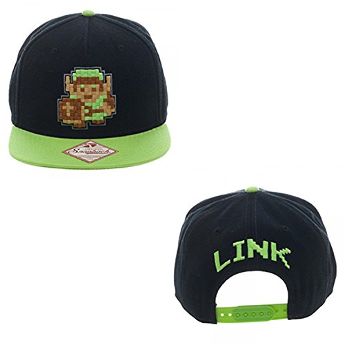 Nintendo Zelda Link Black Snapback Hat
