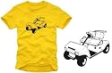 GOLFCAR t-shirt Sport T-Shirts GOLF Gelb/schwarz