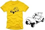 GOLFCAR t-shirt Sport T-Shirts GOLF Gelb/schwarz