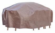 Big Sale Duck Covers MTO10984 Outdoor Patio Furniture Cover for Rectangle and Oval Tables with Duck Dome Airbag
