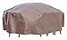 Duck Covers Elite Rectangle / Oval Patio Table & Chair Set Cover with Inflatable Airbag to Prevent Pooling, 127-Inch