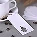 Outus 100 Pieces Kraft Paper Gift Tags Hollow Christmas Tree Design with 66 Feet Twines for Wedding Favor Christmas (White)