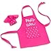 EPIC Party Girl Wine Bottle Apron Chef Set Girl's Party Wine Decor