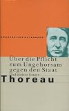Produkt-Bild: &Uuml;ber die Pflicht zum Ungehorsam gegen den Staat. Und andere Essays