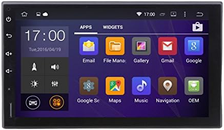 Uunit Android 5.1 Touch screen Quad Core 7 Inch 2 Din Universal Car GPS Navigation Player support FM RDS OBD2 WIFI Bluetooth Mirror Link with free map NO DVD