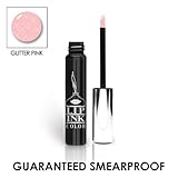 LIP INK Organic Vegan 100% Smearproof Liquid Lip Stain, Glitter Pink