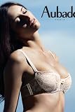 Aubade S114 Hollywood Pin Up Cream and Earl Grey Half Cup Bra