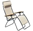 Faulkner Standard Recliner Desert Sand/Black Mesh with Wood Arms