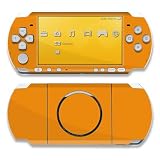 Solid State Orange Design Decorative Protector Skin Decal Sticker for Sony PSP 3000