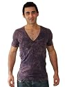 American Apparel 6456AW Acid Wash Jersey V-Neck Short Sleeve Summer T