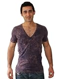 American Apparel 6456AW Acid Wash Jersey V-Neck Short Sleeve Summer T