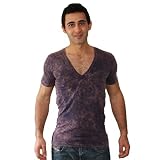 AmericanApparel6456AWAcidWashJerseyV-NeckShortSleeveSummerT