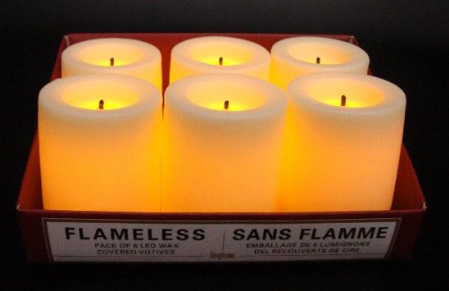 Flammenlose Stumpenkerze CREME
