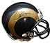 Isaac Bruce Signed St. Louis Rams Mini Helmet