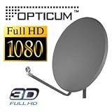 Produkt-Bild: Antenne Opticum SAT Sch&uuml;ssel 80 cm Alu, LH-80 Anthrazit NEU FullHD HDTV