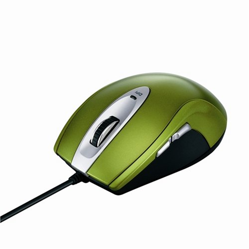 BUFFALO ���[�U�[���L���}�E�X USB 5�{�^�� �O���[�� BSMLU02LGR