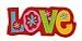 Produkt-Bild: Aufn&auml;her B&uuml;gelbild Aufb&uuml;gler Iron on Patches Applikation Love Liebe Peace Hippie