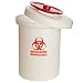 Nalgene 6920-0060 Biohazard Waste Container With Cover, Polypropylene, Large, 23 Liter