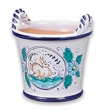 Handmade Two Handle Rabbit Pot From Italy