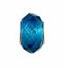 Pandora Style Charm Bead (Z72) Faceted Murano Lampwork Glass (14mm x 10mm) (fits Troll too)