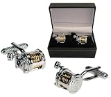 Fisherman Cufflinks - Fishing Reel Design