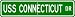 USS CONNECTICUT BB 18 Street Sign - Navy Ship Gift Sail