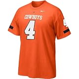 Nike Oklahoma State Cowboys #4 Orange Replica Player T-shirt