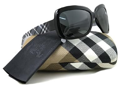 Buy BURBERRY SUNGLASSES B BE 4074 3169 87 BLACK BE4074 by Burberry