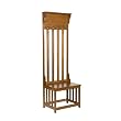 Mission Oak Hall Tree Entry Bench