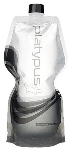 Platy Soft Bottle 1L with Closure Cap, Gray