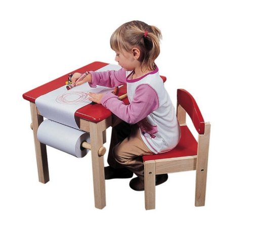 Guidecraft G98049 Red Art Table & Chair Set