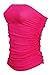 Women's Plain Plus Size Ruched Bandeau Boob Tube Crop Bra Top