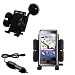 Samsung Omnia Flexible Auto Windshield Holder with Car Charger - Uses Gomadic TipExchange