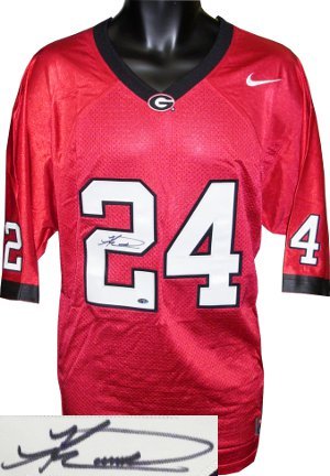 Knowshon Moreno Signed Georgia Bulldogs Nike Red Jersey- Moreno Hologram