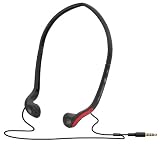 New Balance NB447B Foldable Sport Earbuds with Interchangeable Cord Lengths and In-line iPod/iPhone Controls/Mic (Black)