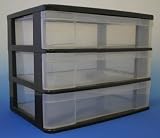 Desktop Mini Chest (Black) (10.375H x 13.438W x 9.688D)