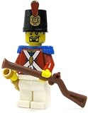 LEGO Pirate LOOSE Mini Figure Soldier (Spuglass and Rifle)
