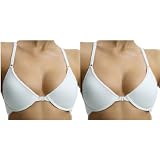 2-Pack! Fruit of the Loom Cotton Stretch, quick change convertible push-up bras