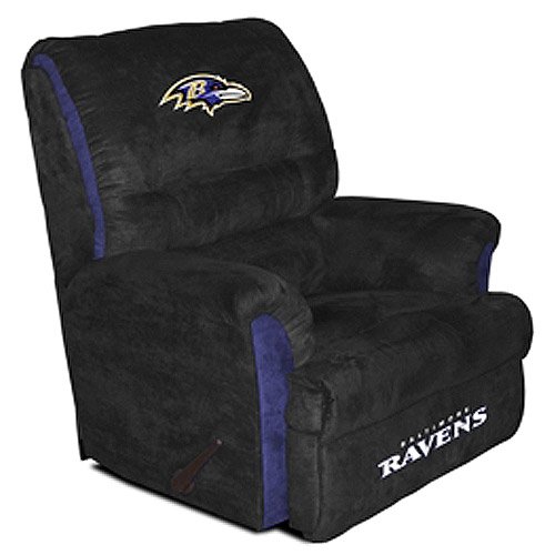 Buy Baltimore Ravens NFL Team Logo Big Daddy Recliner by Baseline Sports