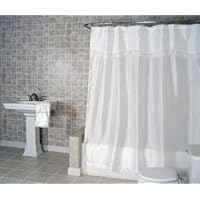 Jenny White Fabric Shower Curtain