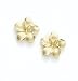 14K Lg Plumeria Post Earrings - GHCL332