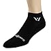 Swiftwick - PURSUIT ZERO, No-Show Socks for Running and Golfing, Black, Large