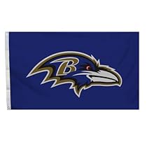 NFL Baltimore Ravens Logo Only 3-by-5 Feet Flag with Grommetts
