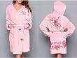 Ed Hardy Super Soft and Luxurious Microfiber Robes with Hood 6008-RFRB