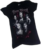 True Blood -- Group Crop Sleeve Fitted Juniors T-Shirt