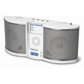 Emerson iTone iP100 Portable Sound System for iPods (White) by Emerson