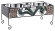 Pet Goods Paradise Double Diner Elevated Pet Feeder with 3 Quart Bowls