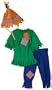 Mullins Square Scarecrow , Blue/Green - 6-18 Months